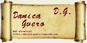 Danica Gvero vizit kartica